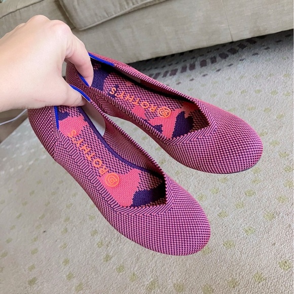 Rothy's Shoes - Rothy's Pink Flats Lightweight and Breathable
